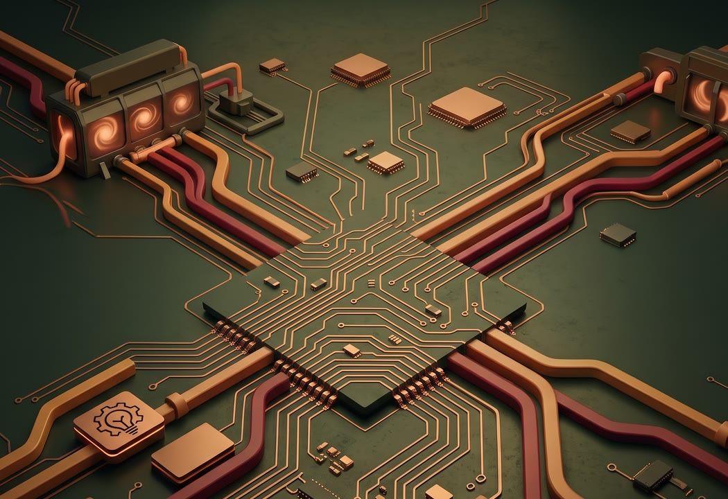 Stylized circuit board