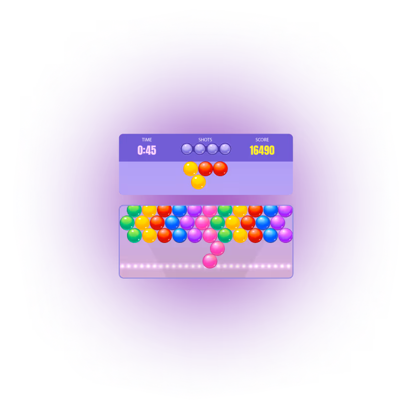 Mobile phone showing the money balance screen from Bubble Cash game