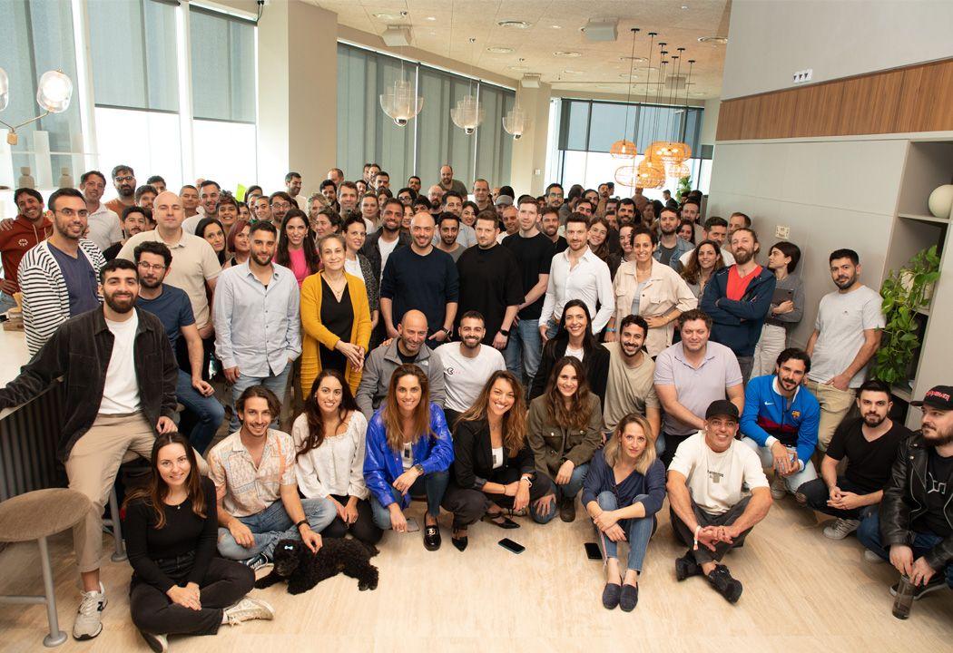 Papaya employees in office