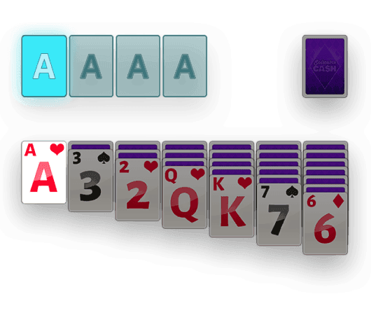 Mobile phone showing the money balance screen from Solitaire Cash game