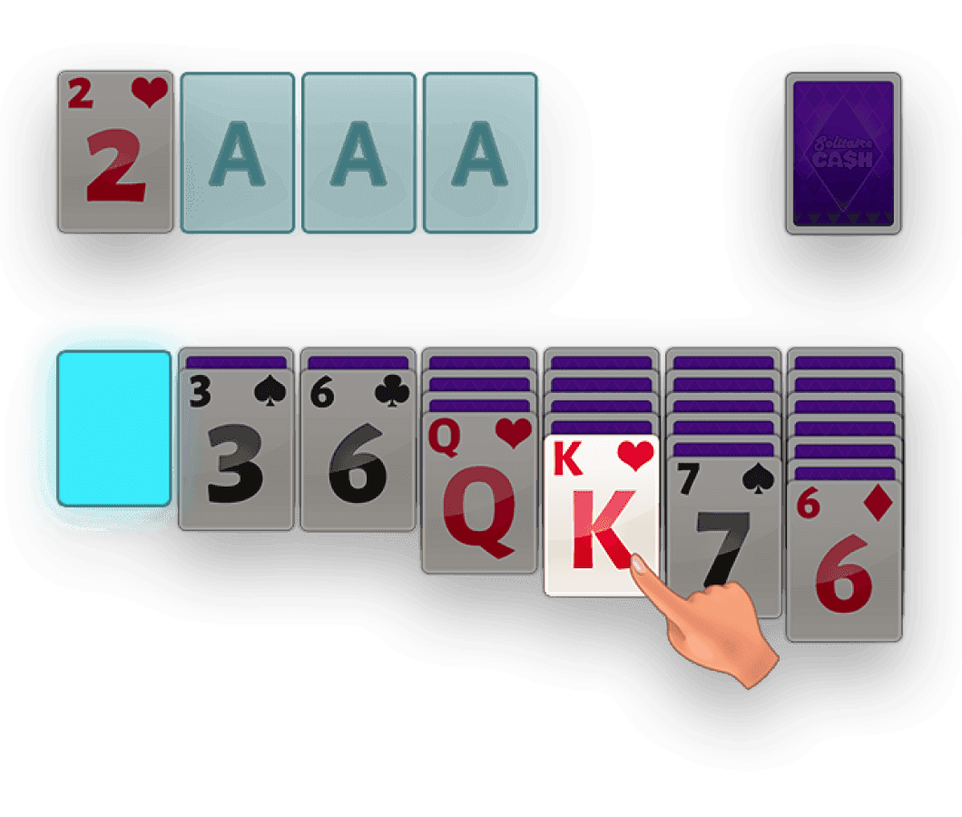 Mobile phone showing the money balance screen from Solitaire Cash game