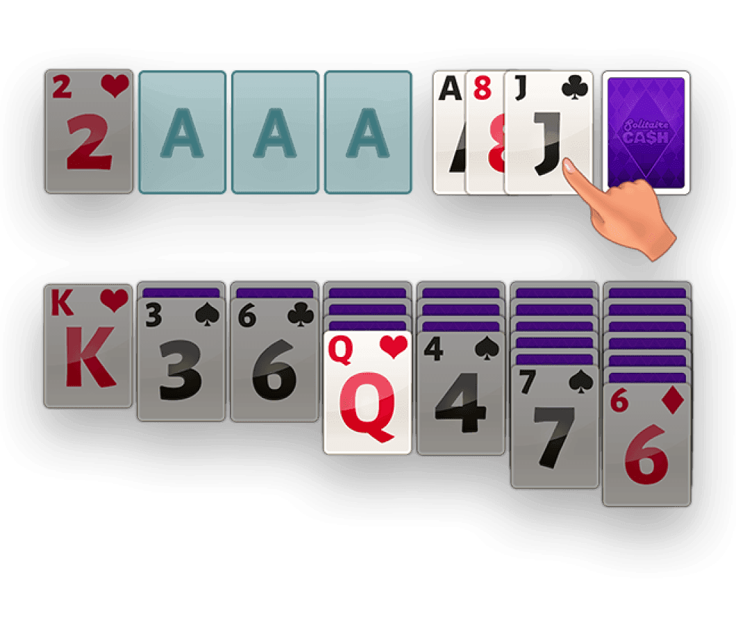 Mobile phone showing the money balance screen from Solitaire Cash game