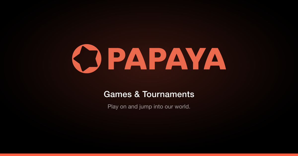 papaya.com Visual Overview Screenshot or Official Image for papaya.com - PAPAYA | Games & Tournaments